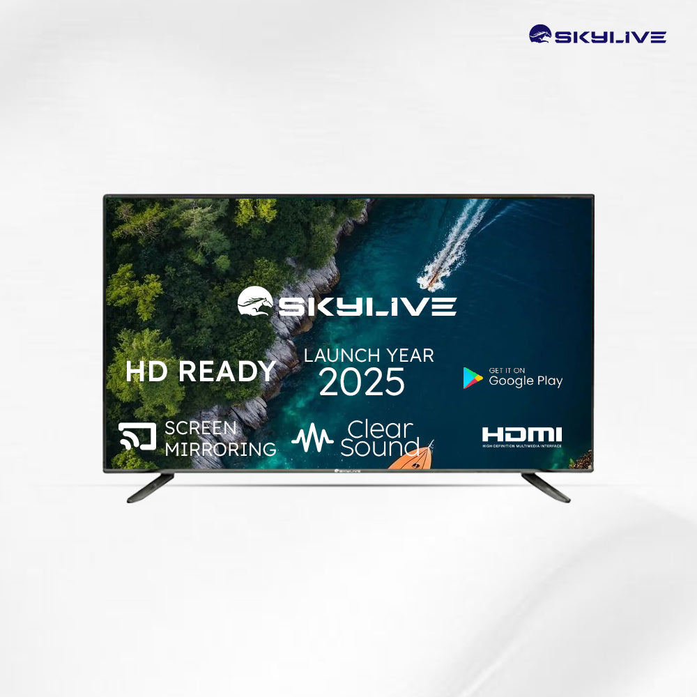 Skylive 80 cm (32 inches)Bezel-Less Smart Android TV (SL32PROV) With Voice command Remote SL4000 (2024 Model)