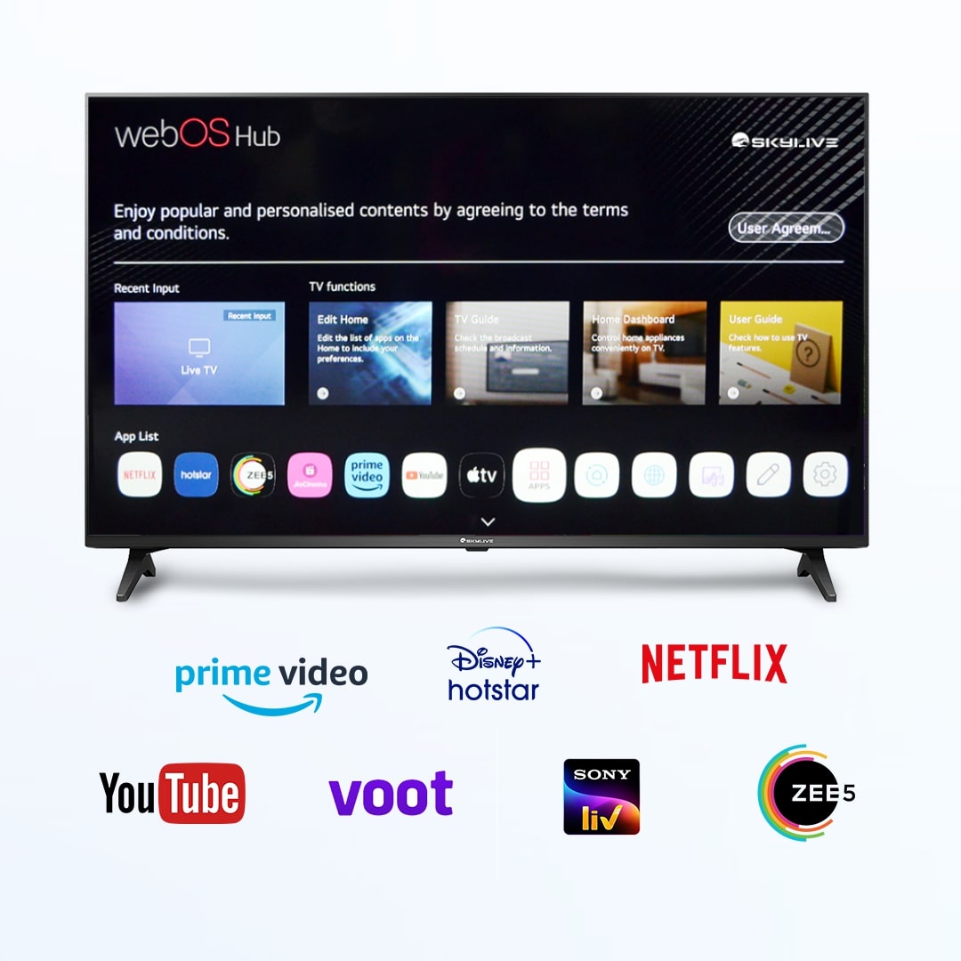 Skylive 139.7 cm (55 inches) LED Smart WebOS TV  (SL55FWS1) (2024 Model)
