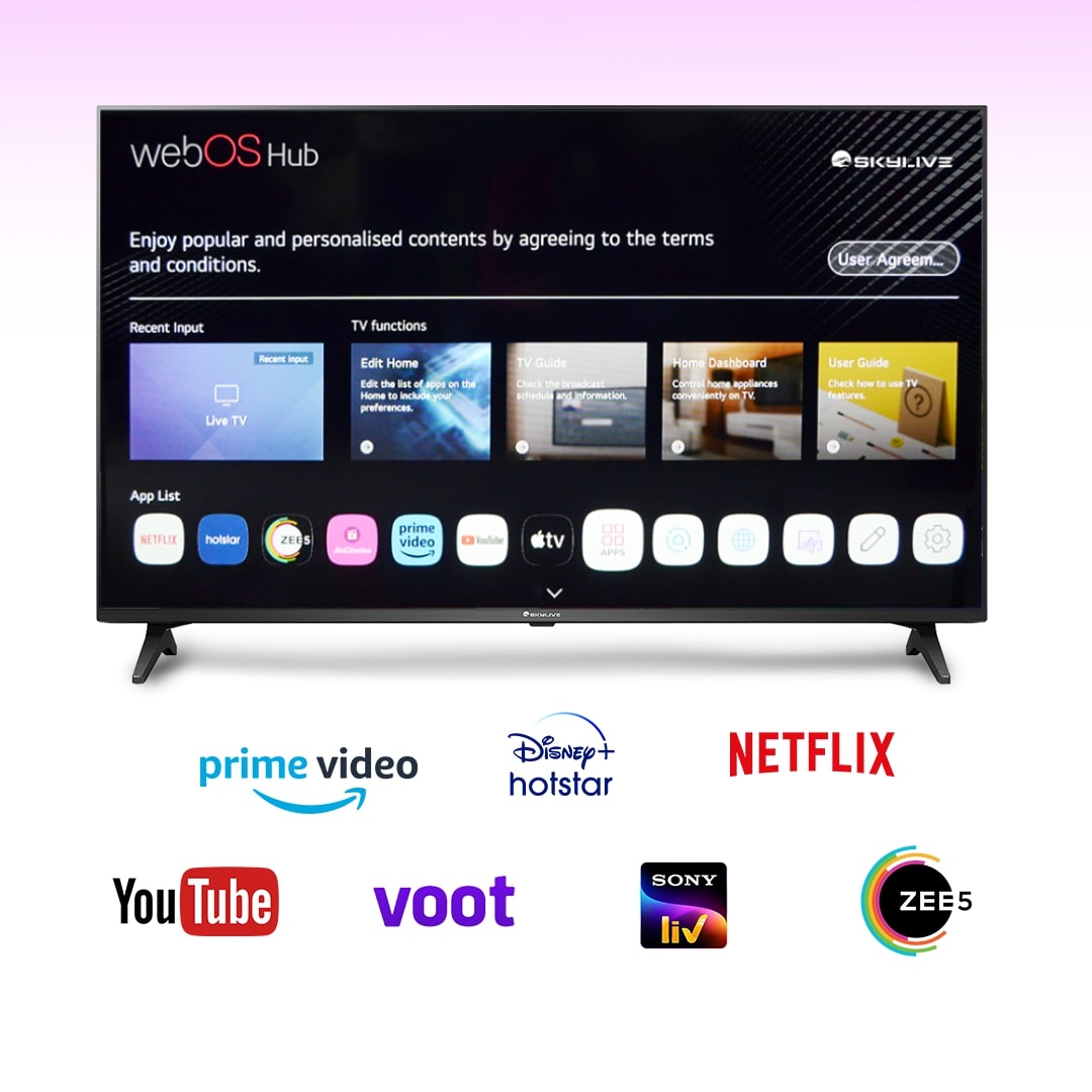 Skylive 80 cm (32 inches) LED Smart WebOS TV  (SL32WS1) (2024 Model)