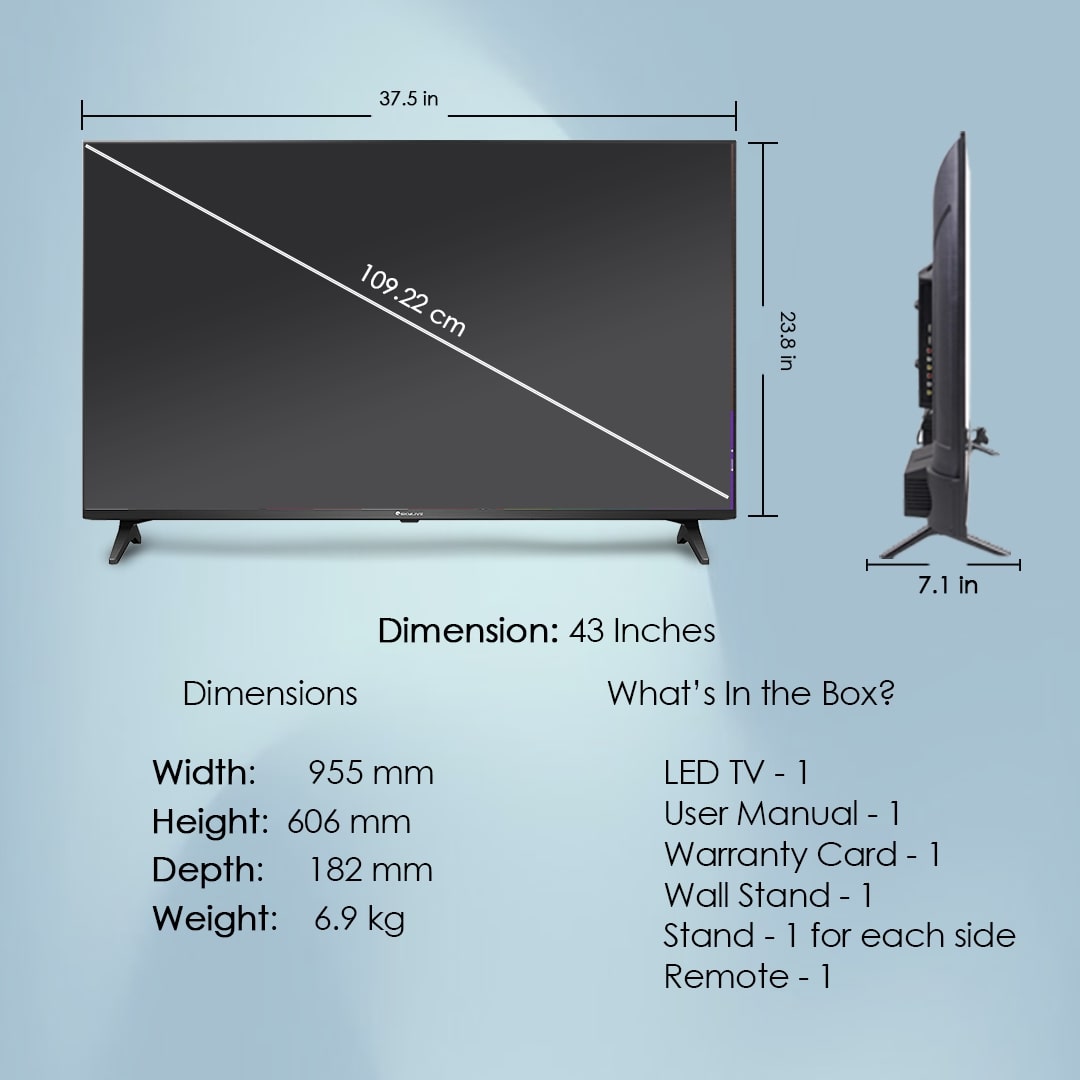 Skylive 109.22 cm (43 inches) LED Smart WebOS TV  (SL43FWS1) (2024 Model)