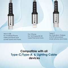 USB To Type C & Lightning Wire SLCU30006