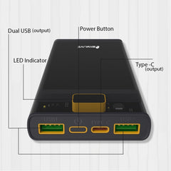 Skylive Power Bank SLFPB0009 Transparent 10K mAh