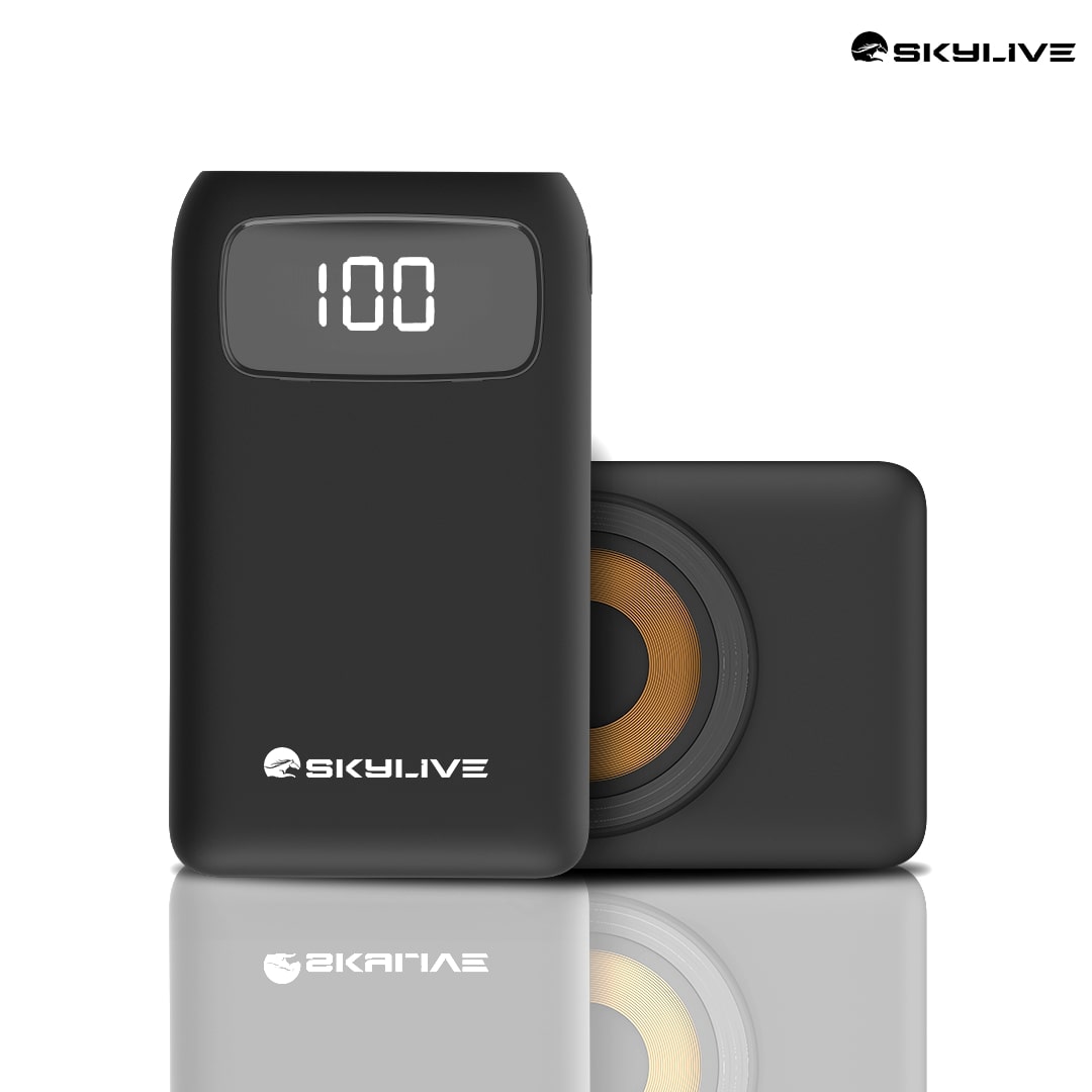 Skylive Power Bank SLFPB0063 10K mAh Rubber Finish Black