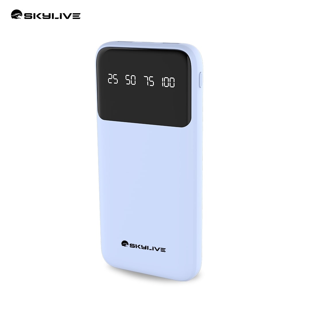 Skylive Power Bank SLFPB0072 10K mAh Rubber Finish Black