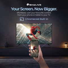 Skylive 80 cm(32 inches) Full HD Smart  TV , Dynamic Contrast,  & 20W Speakers / Stereo Sound / 2.4GHZ Wifi / Multiple Connectivity / Bazel less Smart tv