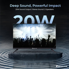 Skylive 80 cm(32 inches) Full HD Smart  TV , Dynamic Contrast,  & 20W Speakers / Stereo Sound / 2.4GHZ Wifi / Multiple Connectivity / Bazel less Smart tv